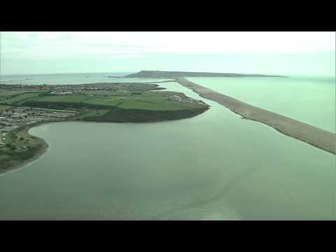 Panoramic views over Chesil Beach and the Fleet Lagoon (1080p HD) (1 of 7)