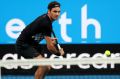 Roger Federer prepares for the Australian Open in Perth.