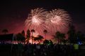 Fireworks and lasers at the Perth Skyshow.