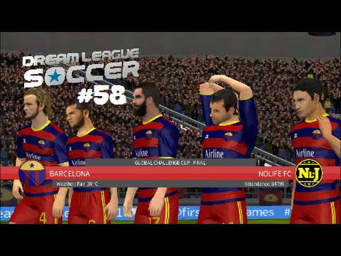 Global Challenge Cup Final VS Barcelona : Dream League Soccer 16 #58