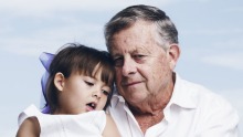 Financial Review rich lister Barry Lambert, pictured with his granddaughter Katelyn, says Australian medicinal cannabis ...