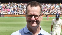 Steve Walters, at the Ashes, Sydney Cricket Ground, between England and Australia. Alastair Cook coming off and? Dawid ...