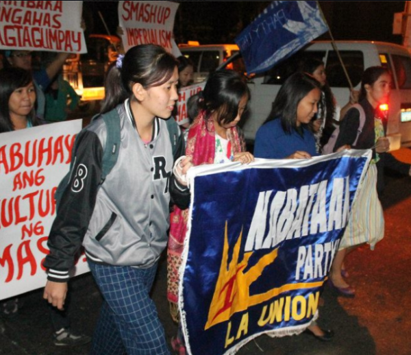 Youth and students from Kabataan Partylist at a Northern Luzon youth conference in January (photo courtesy of Kabataan Partylist Cordillera).