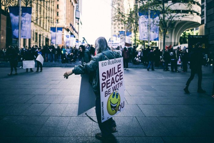 Protests in Martin Place