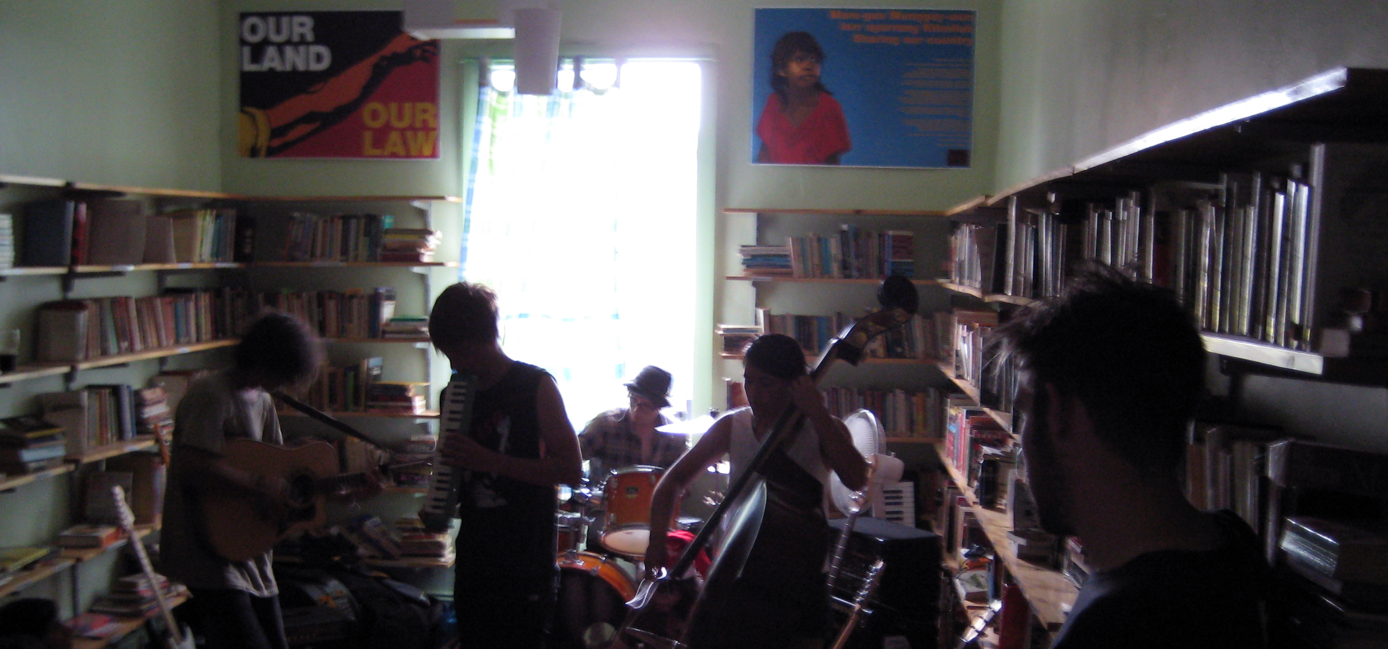 Gig in the Jura library in 2011