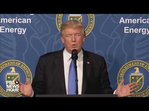 President Trump speaks at the Dept. of Energy