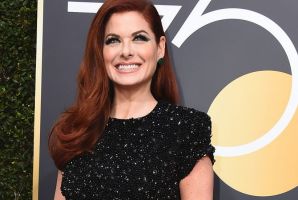 Debra Messing wore black at the 75th annual Golden Globe Awards to protest female inequality in Hollywood.