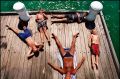 mat010218.001.002.jpg The Age NEWS Melbourne. Hot weather picture at Pt Melbourne. Jay (14) Brad (13) Ben (9) and ...