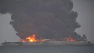 Explosion risk for oil tanker ablaze off China: authorities