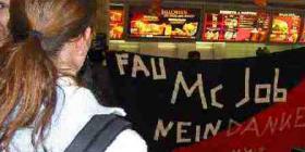 International McDonalds strike in Germany