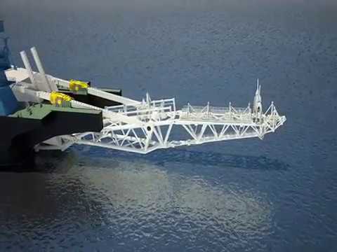 Offshore Pipeline Lay Barge Operation by Saipem