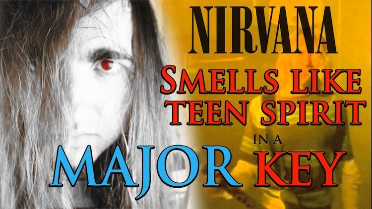 The Oddly Bright Sound of the Iconic Nirvana Song ‘Smells Like Teen Spirit’ as Played in a Major Key