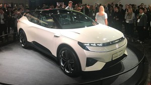 China's Byton SUV made its international debut at the 2018 CES in Las Vegas. 