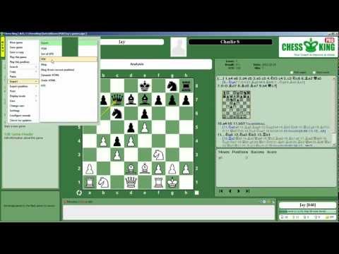 Tutorial #15: How to Print a Game to PDF in Chess King