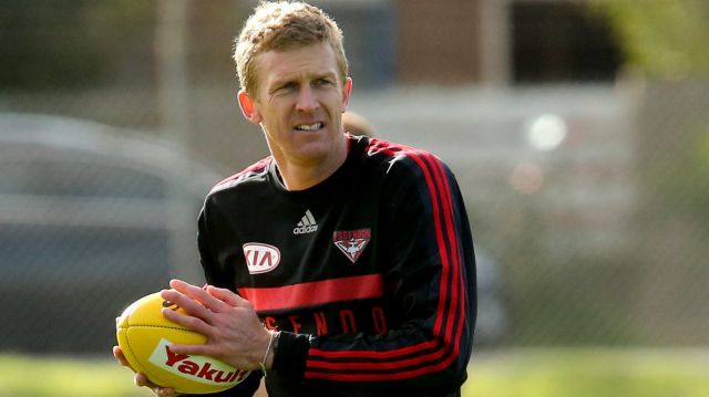 Dustin Fletcher's teenage son Mason is training with Essendon.