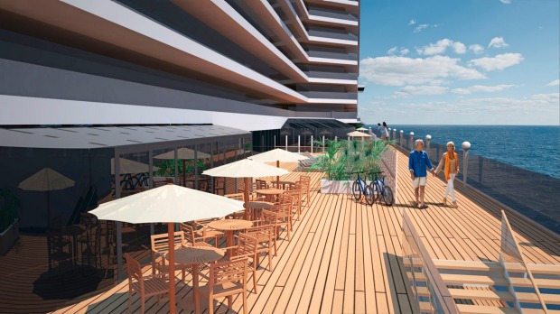 MSC Seaside Open air promenade