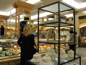 Foods at Harrods Food Hall in London.