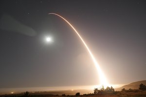 File - File - An unarmed Minuteman III intercontinental ballistic missile launches during an operational test at Vandenberg Air Force Base, Calif., May 3, 2017.