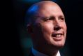 Minister for Immigration and Border Protection Peter Dutton. So loud, so angry, so white and so much a Queensland male!