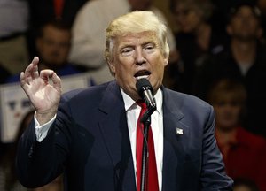 President-elect Donald Trump gestures as he speaks