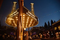 FILE - In this Jan. 18, 2017 file photo, the marquee at the Egyptian Theatre appears on the eve of the 2017 Sundance ...