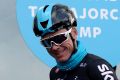 Britain's Chris Froome arrives back at his hotel after training in Palma de Mallorca, Spain, Wednesday Dec. 13, 2017. ...