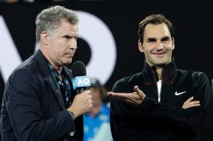 Will Ferrell interviews Roger Federer.