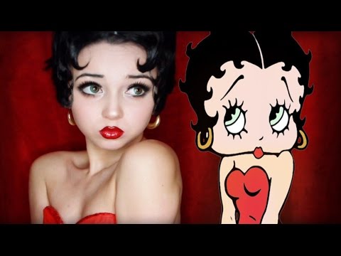 Betty Boop Makeup Transformation Tutorial