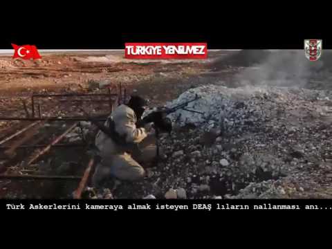 Turkish Soldier SHOOTS HOW -  Watch from their own ISIS TERRORİST CAMERA - TURKISH ARMY ACTIVE POWER