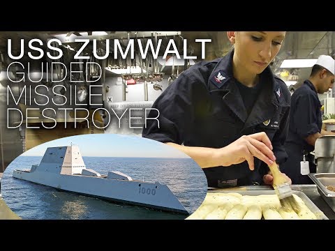 Life Aboard US Navy Stealth Destroyer USS Zumwalt