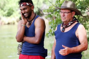 'They've put us in here to bang heads': Nazeem Hussain (left) on being cast with Steve Price.