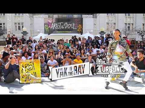 TURFinc showcase YAKfilms Yak to the Bay Oakland Art & Soul festival 2015 TURF Dancing - TURFIN