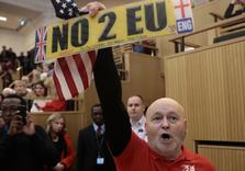 Trumpist UK Thugs waving US Flags try to Apprehend London’s Muslim Mayor