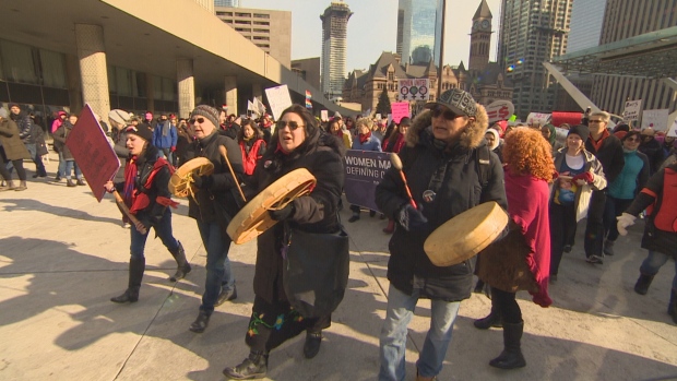 Women's March in Toronto 2018