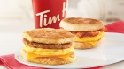 Tim Hortons breakfast sandwich