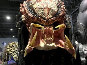 Predator alien action figure on display at a Toy Convention. Taken on June 2017.