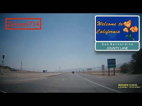 Driving from Las Vegas, NV to the California-Nevada State Line