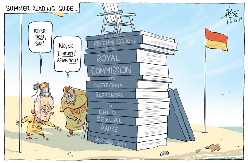 Cartoon: the final report of the Royal Commission into Institutional Responses to Child Sexual Abuse
