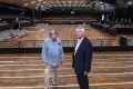 Festival Hall development: John Wren ll (left) and Chris Wren of Stadiums Pty Ltd.