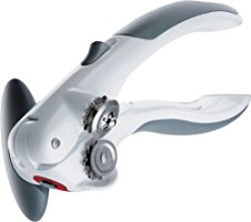 ZYLISS Lock N' Lift Can Opener with Lid Lifter Magnet, White