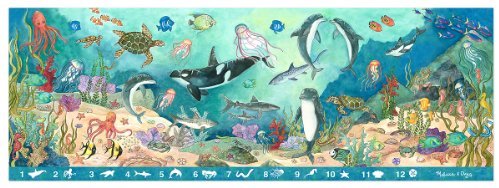 Melissa & Doug Search and Find Beneath the Waves Floor Puzzle (48 pcs, over 4 feet long)