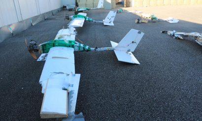 Drones used in an attack on Russian military bases in Syria. Photo: Ministry of defence of the Russian Federation via AFP