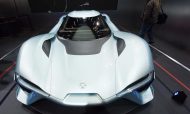 NIO rolled out its electric concept supercar, the EP9, in Hangzhou last year. But it hopes to break into the mid-range market with its ES8. Photo: AFP