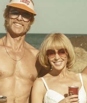 Guy Pearce and Kylie Minogue star in <i>Swinging Safari</i> in cinemas now.