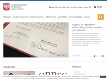 Ministerstwo Edukacji Narodowej - WordPress obsługuję oficjalną witrynę MEN RP w języku polskim i angielskim.