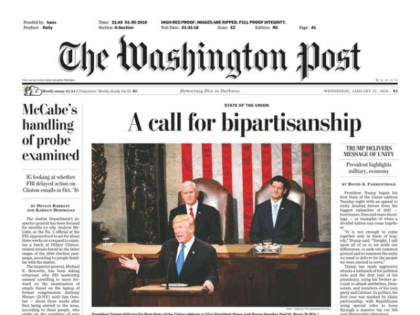 Washington Post Rewrites SOTU Headline after #Resistance Rages on Twitter