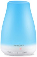 URPOWER 2nd Version Essential Oil Diffuser Aroma Essential Oil Cool Mist Humidifier with Adjustable Mist Mode,Waterless Auto Shut-off and 7 Color LED Lights Changing for Home Office Baby