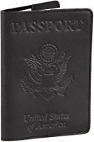 Shvigel Leather Passport Cover - Holder - for Men & Women - Passport Case