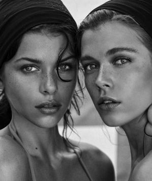 Georgia Fowler and Victoria Lee feature in the glossy pages of Harper's Bazaar Australia's 20th Anniversary edition.