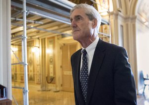 In this June 21, 2017 file photo, special counsel Robert Mueller departs after a closed-door meeting with members of the Senate Judiciary Committee about Russian meddling in the election and possible connection to the Trump campaign, at the Capitol in Washington.